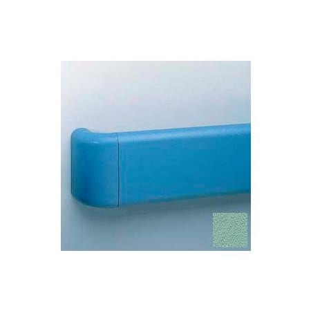 Pawling Vinyl Crash Rail-Type Handrail, Aluminum Retainers, 5-1/2'' High, 12' Long, Pale Jade BR-500-12-376